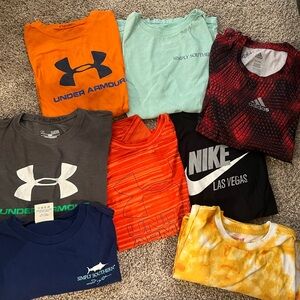 Lot of 8 pieces, boys size youth large shirts